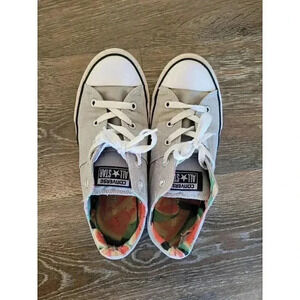 Grey Watermelon converse shoes size‎ 4